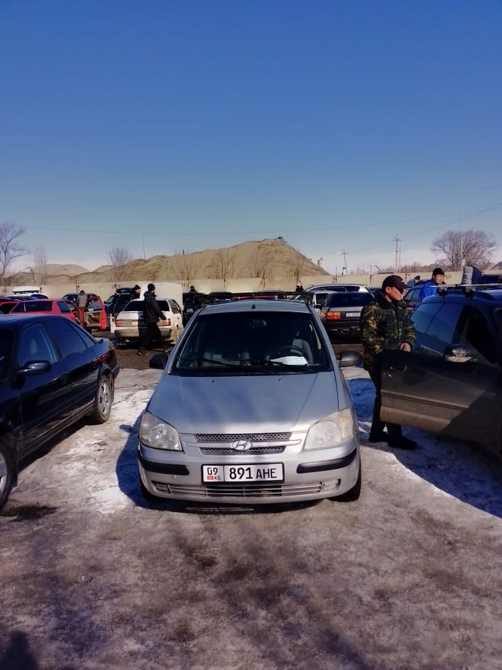 Hyundai Getz, 5‑дверный хэтчбек, серебристый цвет. Кузов и экстерьер