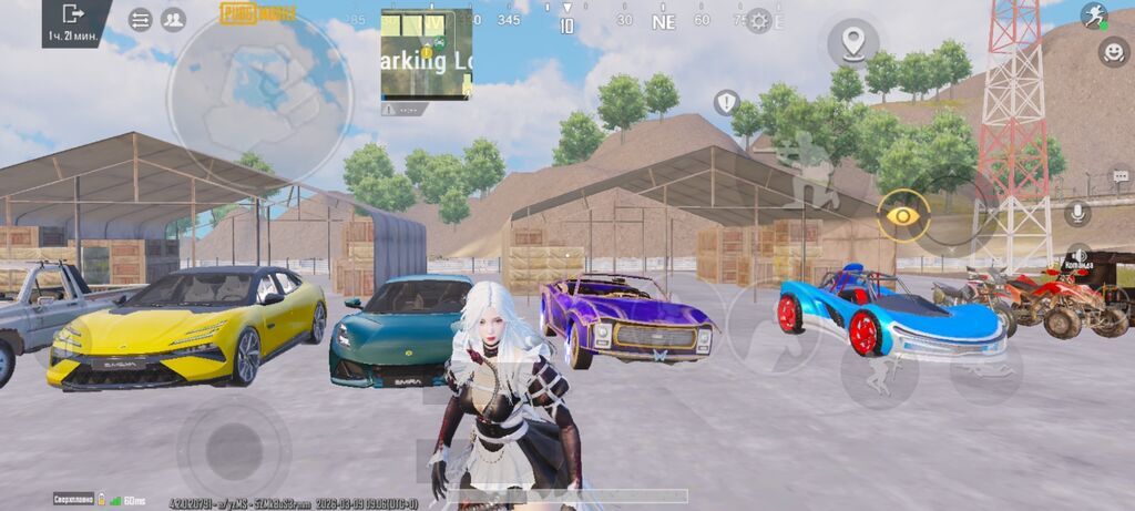 Игровой аккаунт PUBG Mobile с эксклюзивными скинами и транспортом